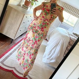 Damaris Bailey floral maxi dress size S